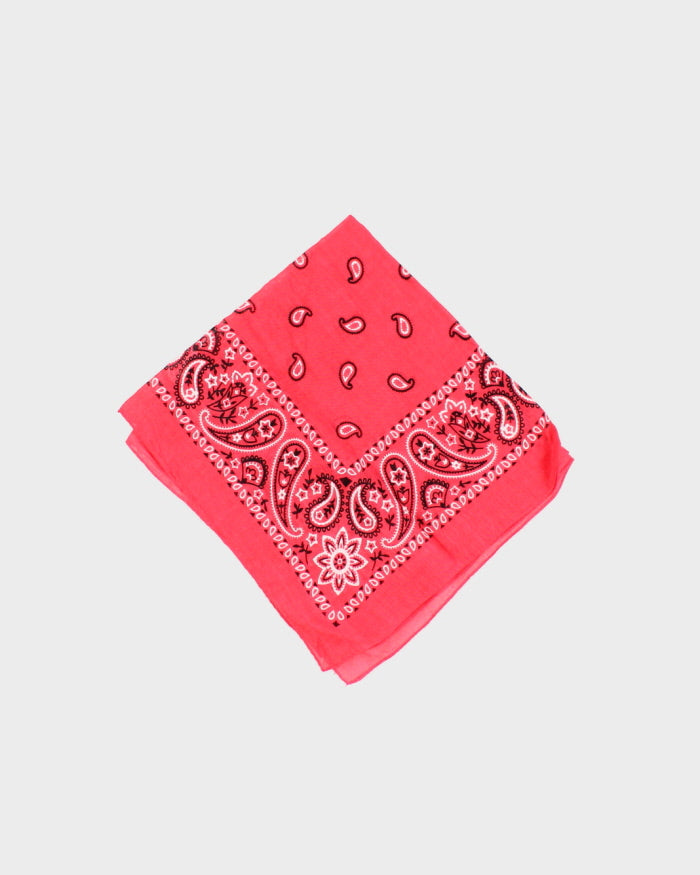 Red Paisley Pattern Bandana