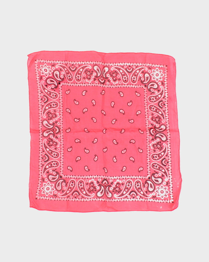 Red Paisley Pattern Bandana