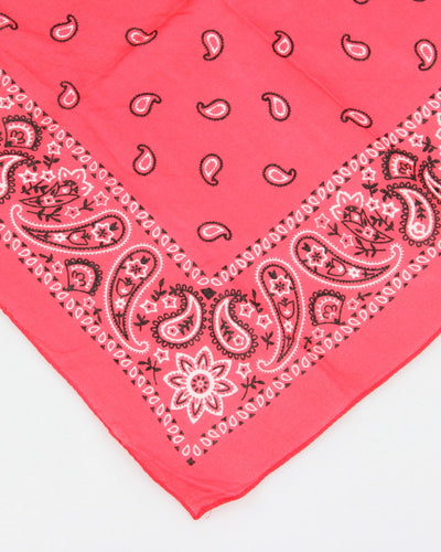 Red Paisley Pattern Bandana