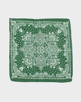 Dark Green Paisley Pattern Bandana