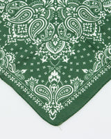 Dark Green Paisley Pattern Bandana