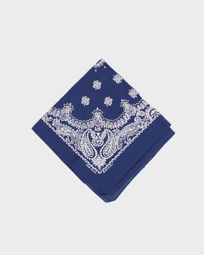 Navy Paisley Pattern Bandana