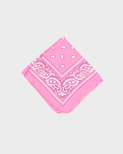 Pink Paisley Pattern Bandana