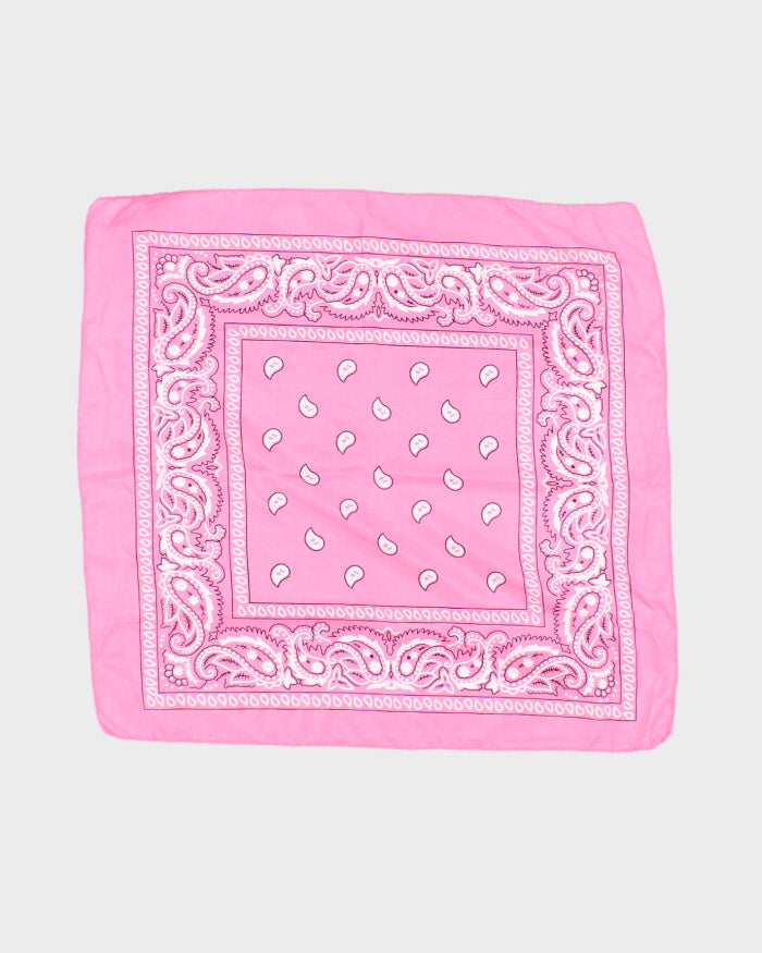 Pink Paisley Pattern Bandana
