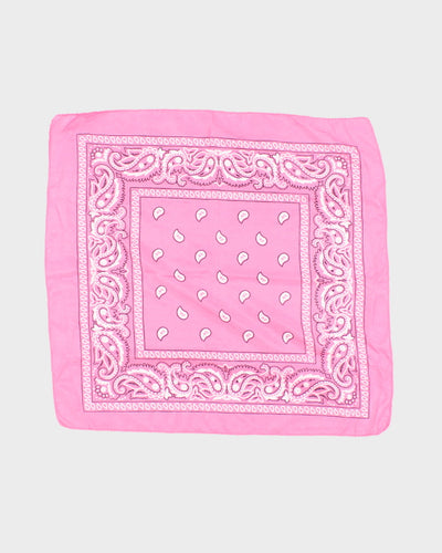 Pink Paisley Pattern Bandana