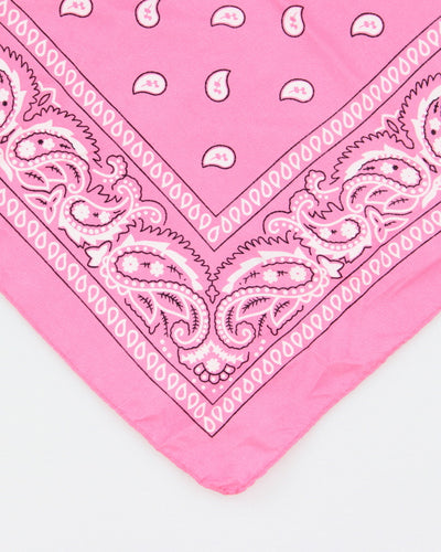 Pink Paisley Pattern Bandana
