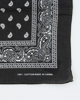Black Paisley Pattern Bandana