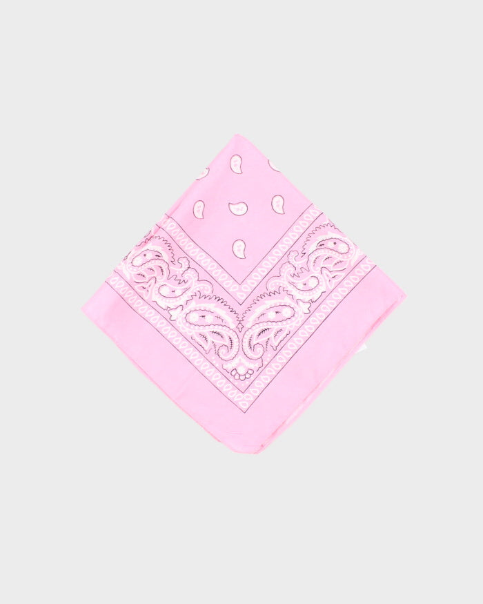 Pink Paisley Pattern Bandana
