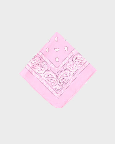 Pink Paisley Pattern Bandana