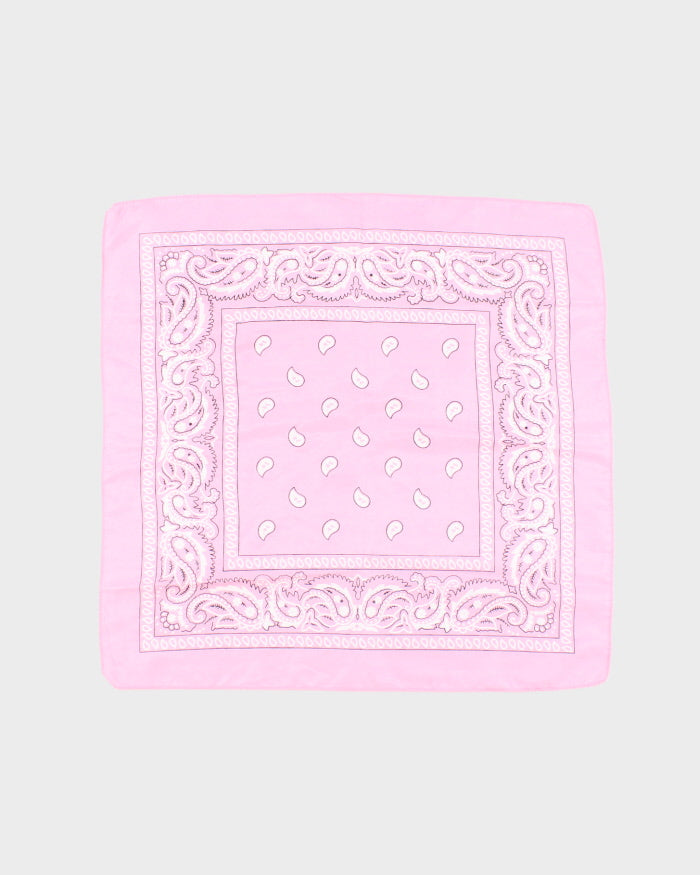 Pink Paisley Pattern Bandana