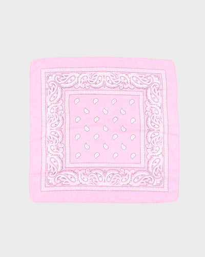 Pink Paisley Pattern Bandana