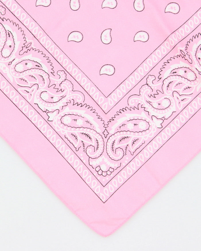 Pink Paisley Pattern Bandana