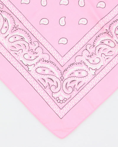 Pink Paisley Pattern Bandana