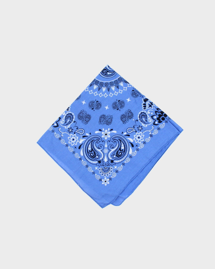 Blue Paisley Pattern Bandana