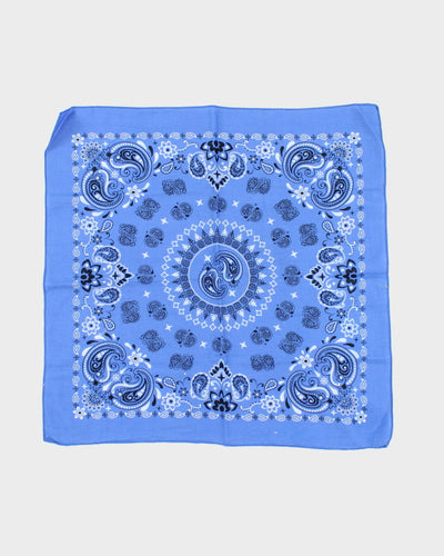 Blue Paisley Pattern Bandana
