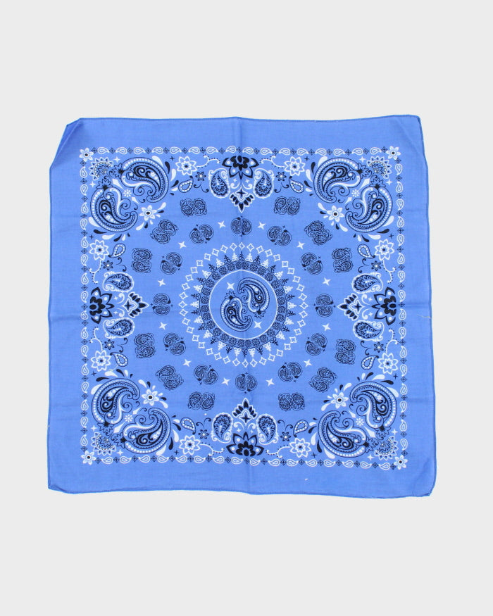 Blue Paisley Pattern Bandana