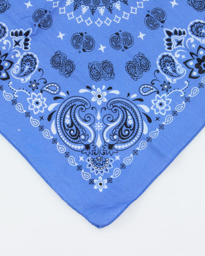 Blue Paisley Pattern Bandana