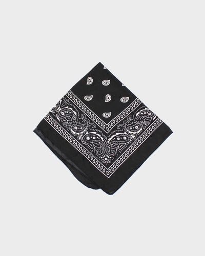 Black Paisley Pattern Bandana