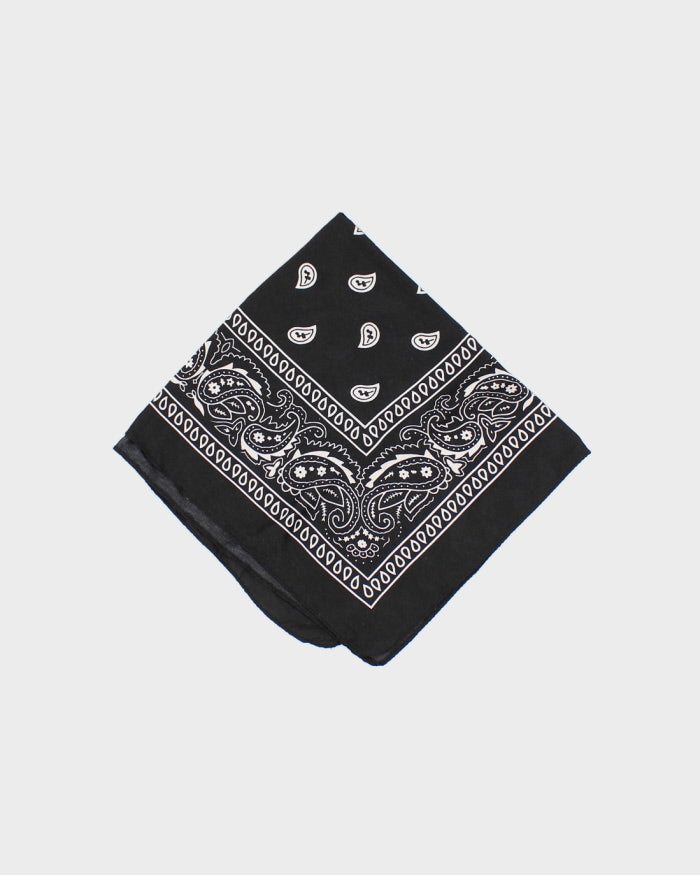 Black Paisley Pattern Bandana