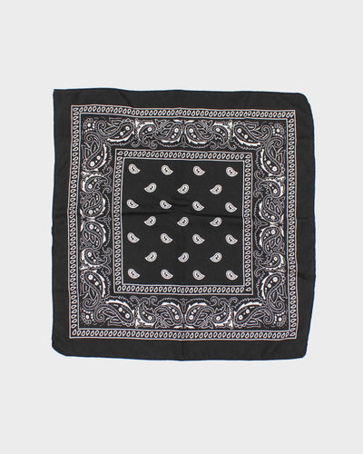Black Paisley Pattern Bandana