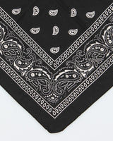 Black Paisley Pattern Bandana