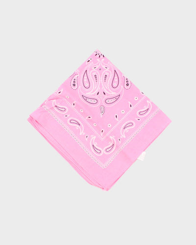 Pink Paisley Pattern Bandana