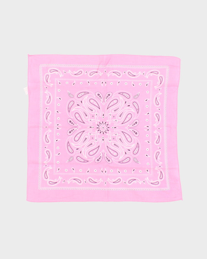 Pink Paisley Pattern Bandana