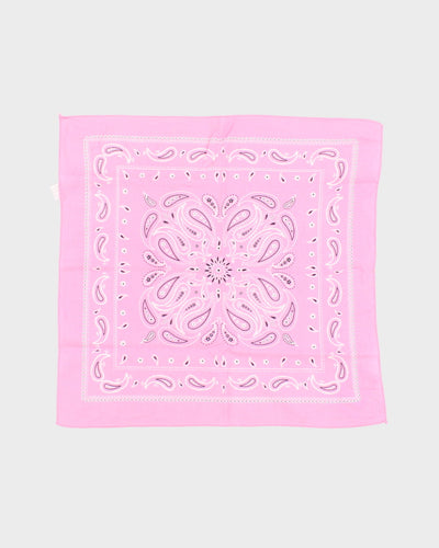 Pink Paisley Pattern Bandana