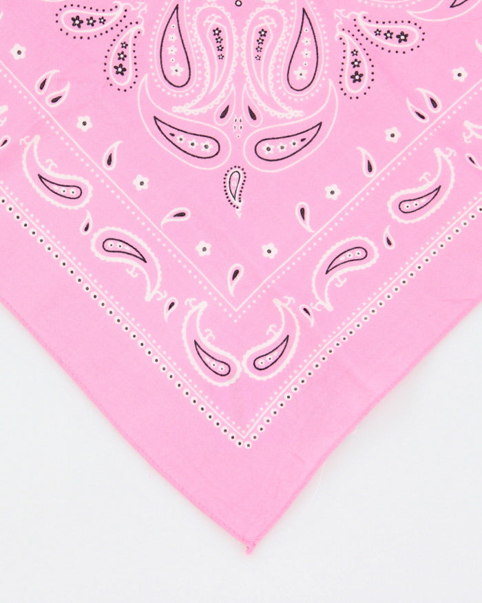 Pink Paisley Pattern Bandana