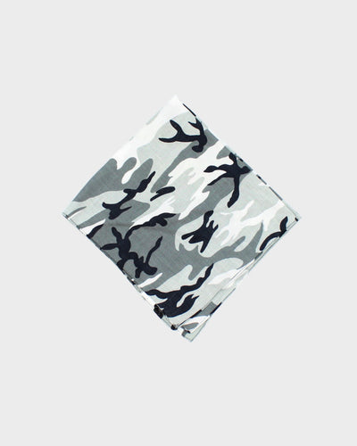 Grey Camouflage Bandana