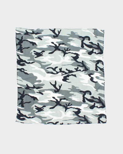 Grey Camouflage Bandana