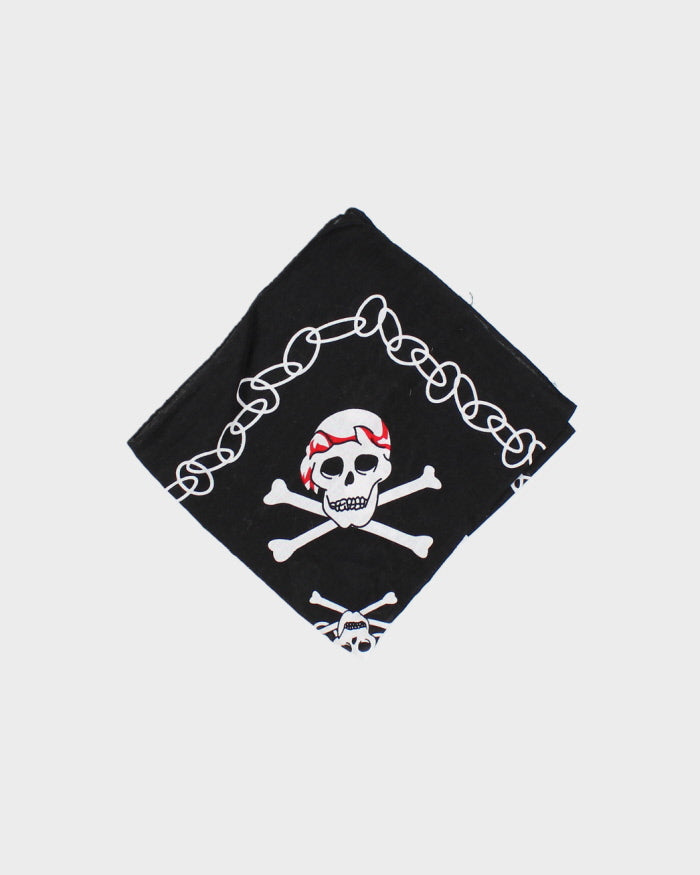 Black Skull &amp; Cross Bones Bandana