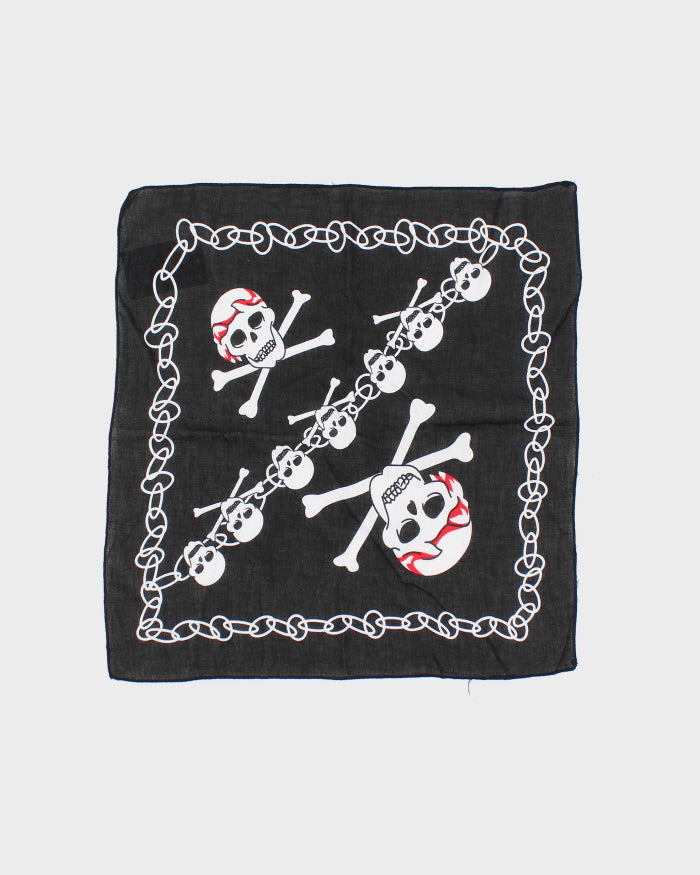 Black Skull &amp; Cross Bones Bandana