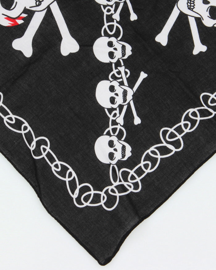 Black Skull &amp; Cross Bones Bandana