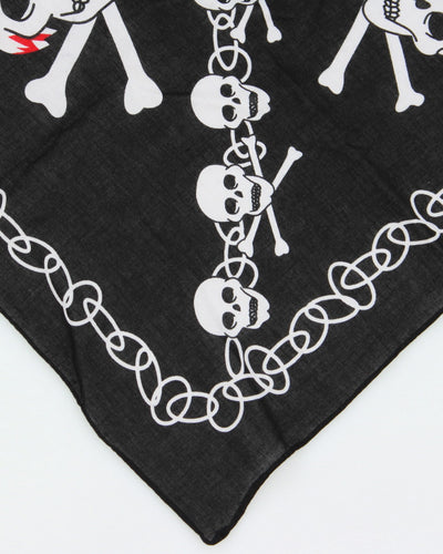 Black Skull & Cross Bones Bandana