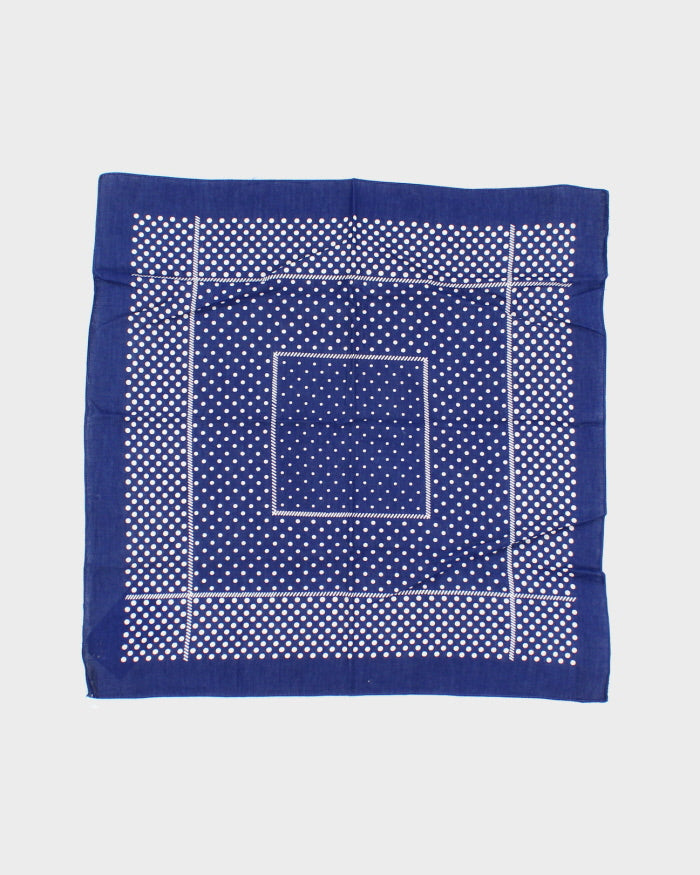 Polka Dot Navy Bandana