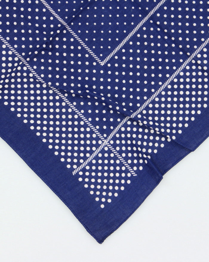 Polka Dot Navy Bandana