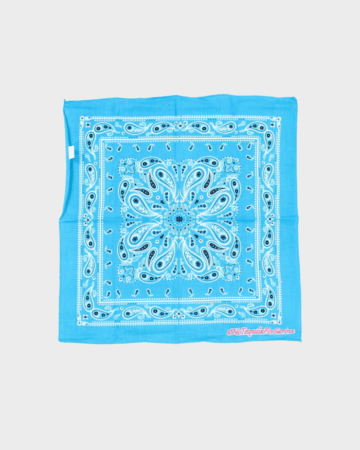 No Tequila For Sarina Turquoise Bandana
