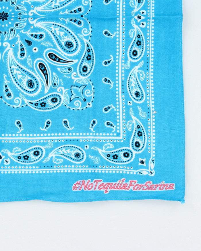 No Tequila For Sarina Turquoise Bandana