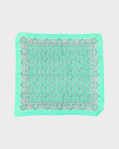 Green Floral Paisley Pattern Bandana