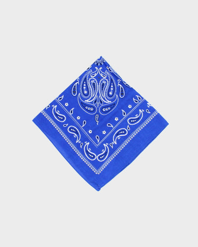 Blue Paisley Pattern Bandana
