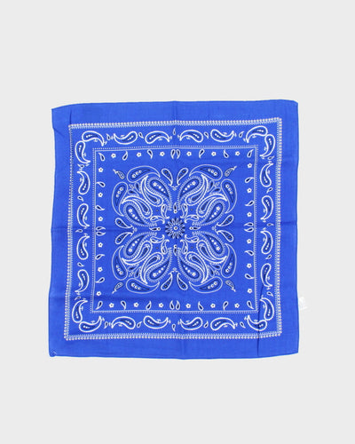 Blue Paisley Pattern Bandana