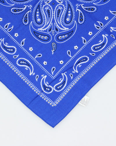 Blue Paisley Pattern Bandana