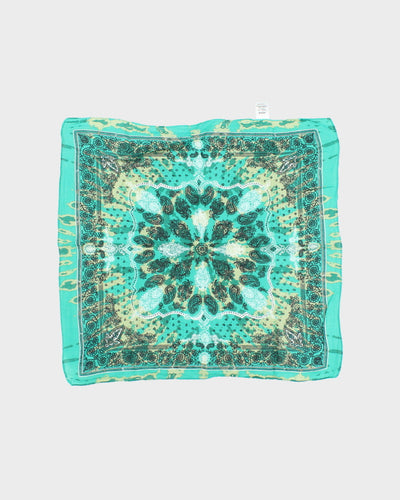 Green Tie-dye Paisley Patern Bandana