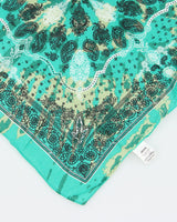 Green Tie-dye Paisley Patern Bandana