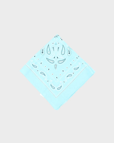 Light Blue Paisley Pattern Bandana