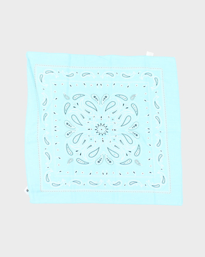 Light Blue Paisley Pattern Bandana