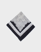 Black &amp; White Paisley Pattern Bandana