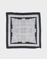 Black &amp; White Paisley Pattern Bandana