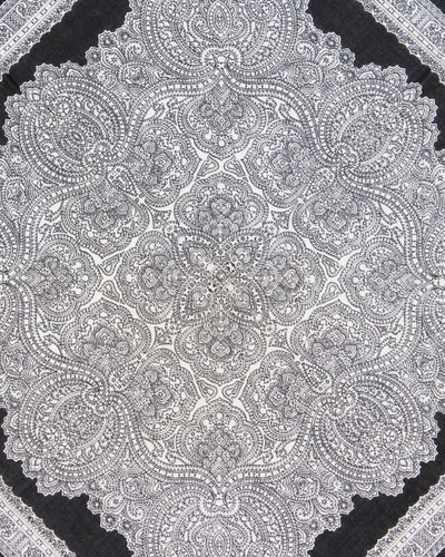 Black & White Paisley Pattern Bandana